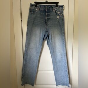 Gap Cheeky Straight High Rise jeans, 32 | 14T
